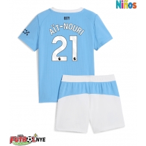 Camiseta Manchester City Rayan Ait-Nouri #21 Primera Equipación para niños 2025-26 manga corta (+ pantalones cortos)